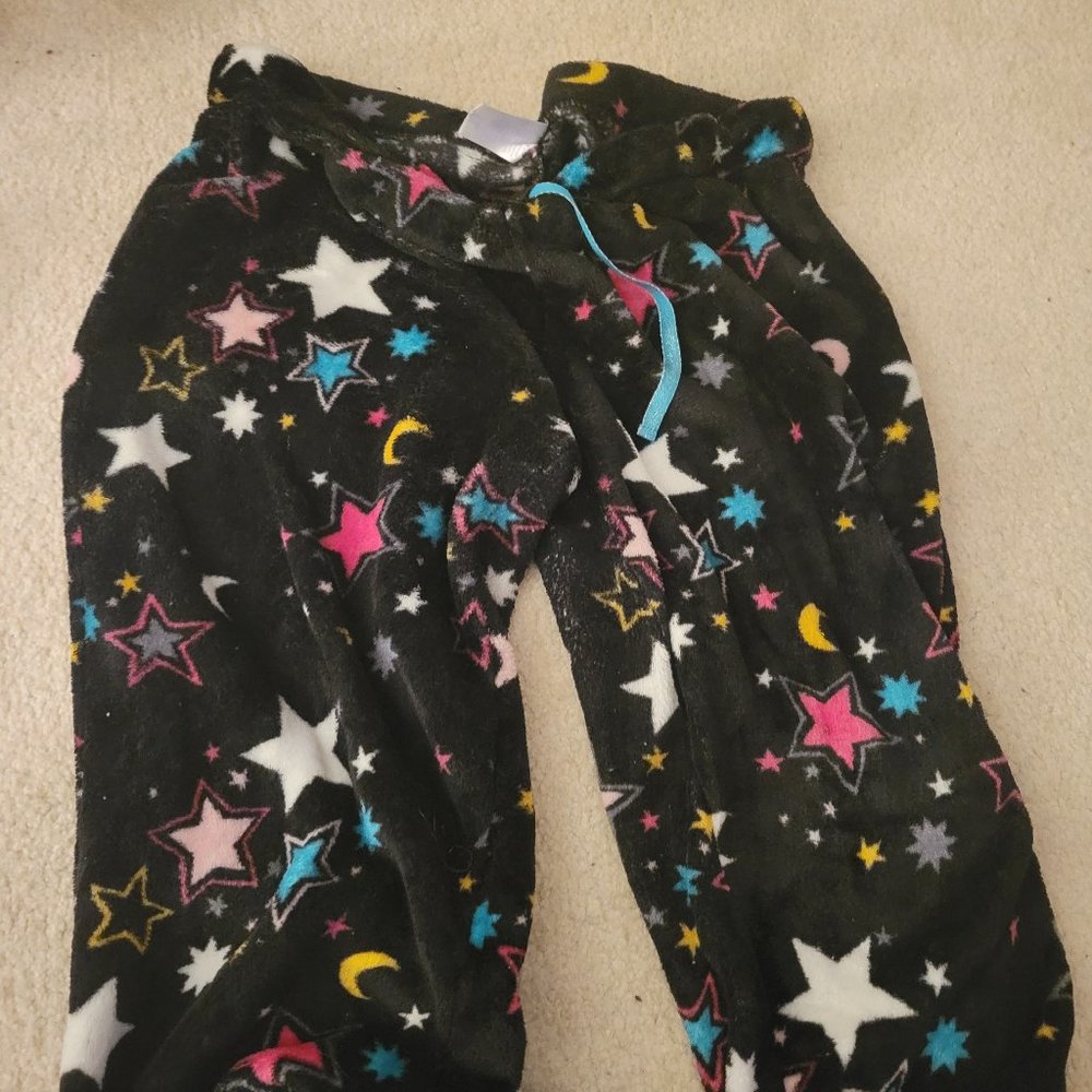 Star and moon fuzzy pants
